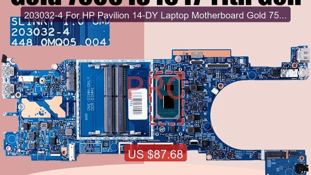203032-4 For HP Pavilion 14-DY Laptop Motherboard Gold 7505 I3... Best Buy 2026 | Great Quality!
