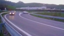 BMW Drifting on Highway