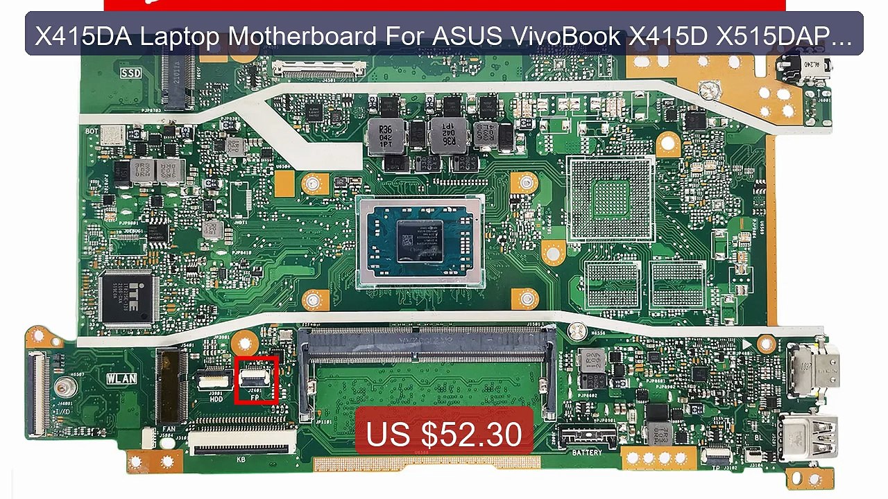 X415DA Laptop Motherboard For ASUS VivoBook X415D X515DAP X515... -- Hot Deal 2026 | Limited Offer!