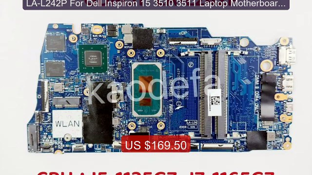 LA-L242P For Dell Inspiron 15 3510 3511 Laptop Motherboard CPU I5-1... Top Rated 2026 | Buy Now!