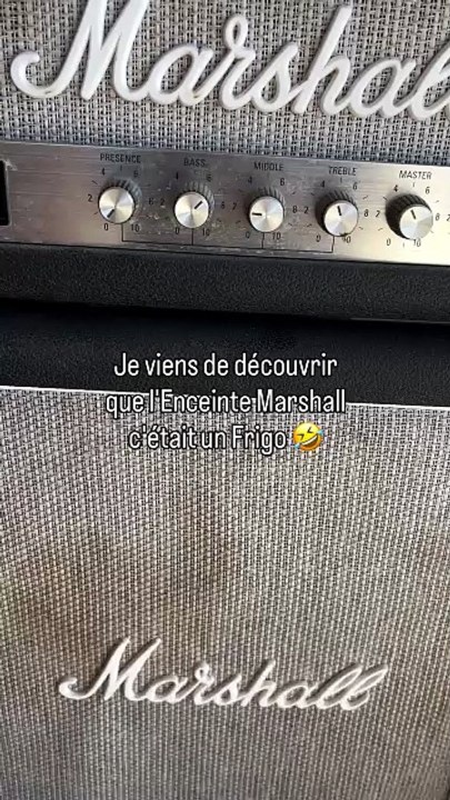 Je viens de découvrir que l'Enceinte Marshall c'était un Frigo 🤣 #marshall #musique #rocknroll.mp4