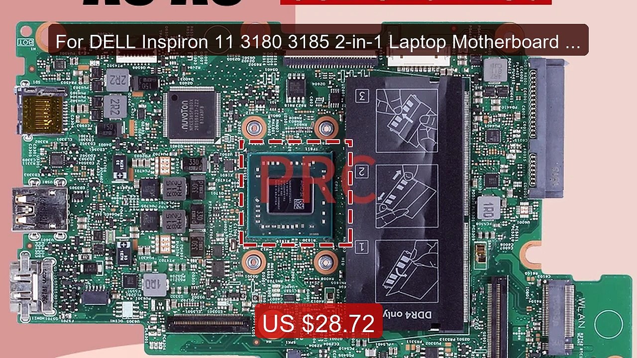 For DELL Inspiron 11 3180 3185 2-in-1 Laptop Motherboard 17877... -- Best Buy 2026 | Great Quality!