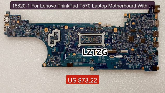 16820-1 For Lenovo ThinkPad T570 Laptop Motherboard With I5 I7... Best Buy 2026 | Great Quality!