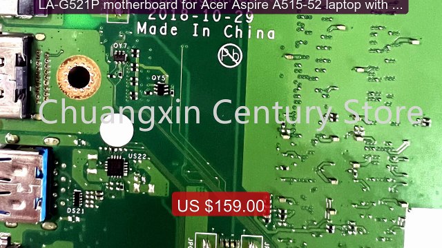 LA-G521P motherboard for Acer Aspire A515-52 laptop with I3 I5... Hot Deal 2026 | Limited Offer!