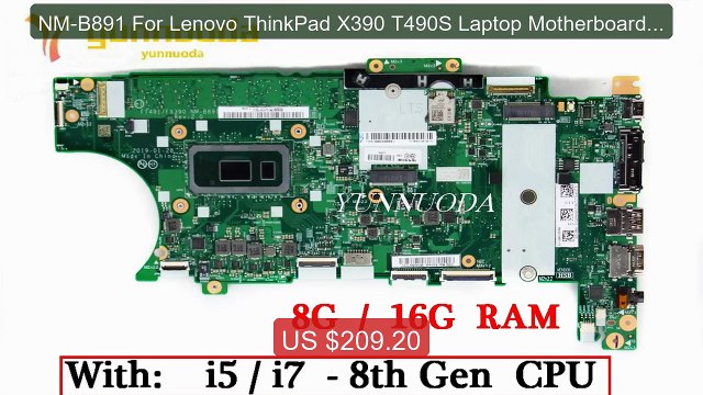 NM-B891 For Lenovo ThinkPad X390 T490S Laptop Motherboard with... Best Buy 2026 | Great Quality!