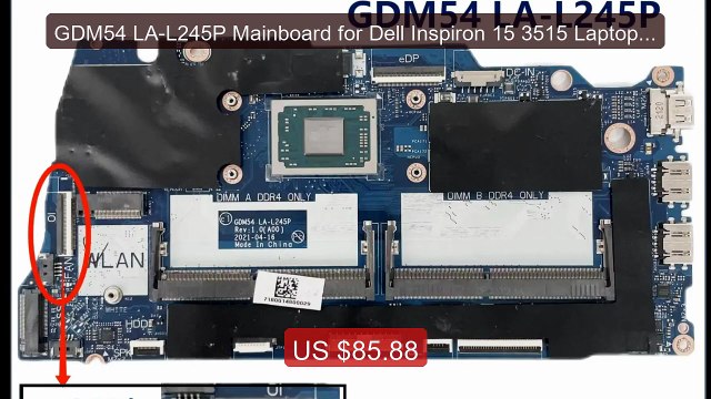 GDM54 LA-L245P Mainboard for Dell Inspiron 15 3515 Laptop M... Top Pick 2026 | Unbeatable Price!