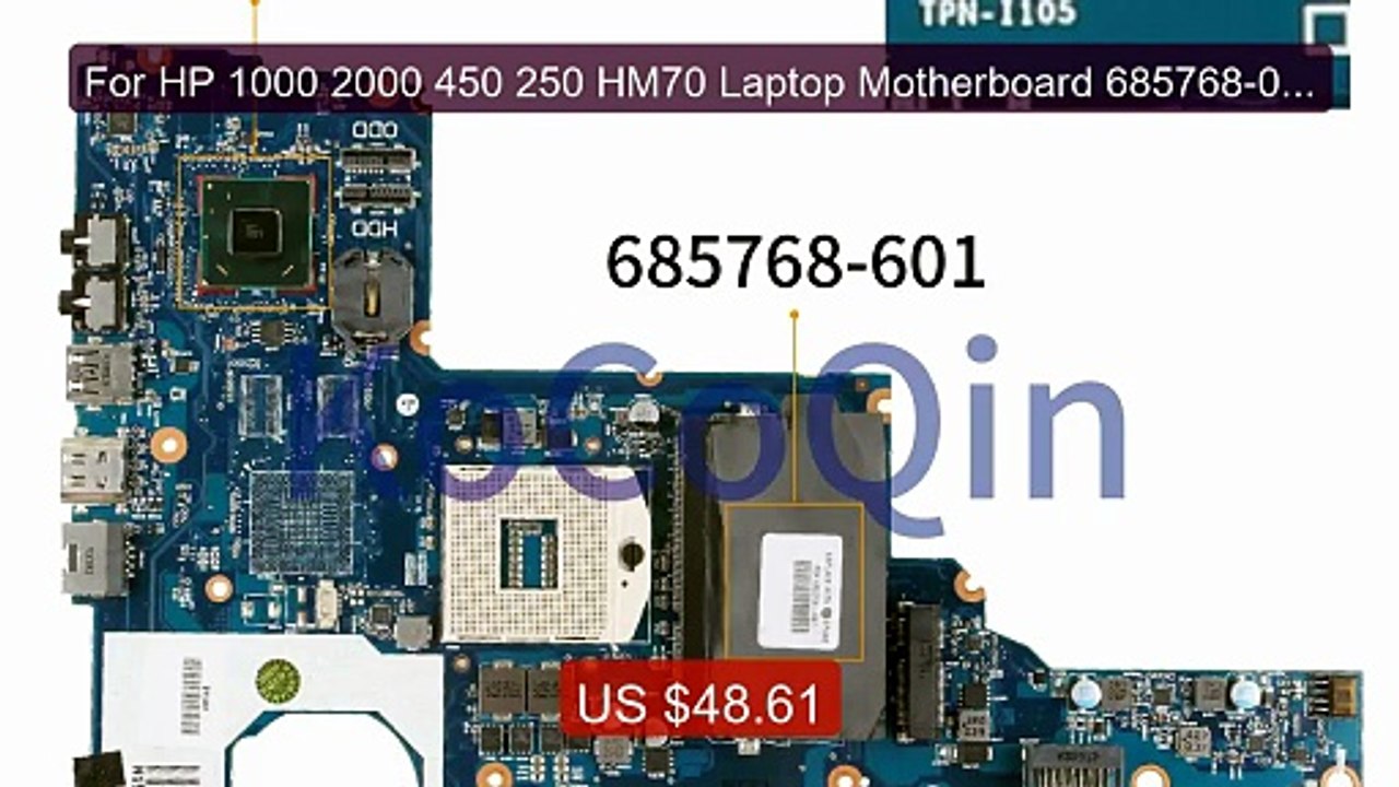For HP 1000 2000 450 250 HM70 Laptop Motherboard 685768-001 685768-... -- Top Rated 2026 | Buy Now!