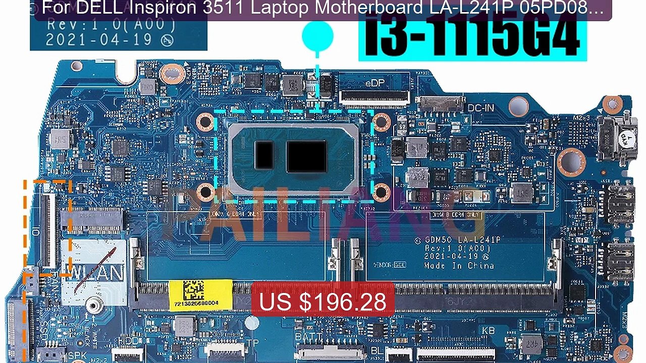 For DELL Inspiron 3511 Laptop Motherboard LA-L241P 05PD08 0042... -- Hot Deal 2026 | Limited Offer!