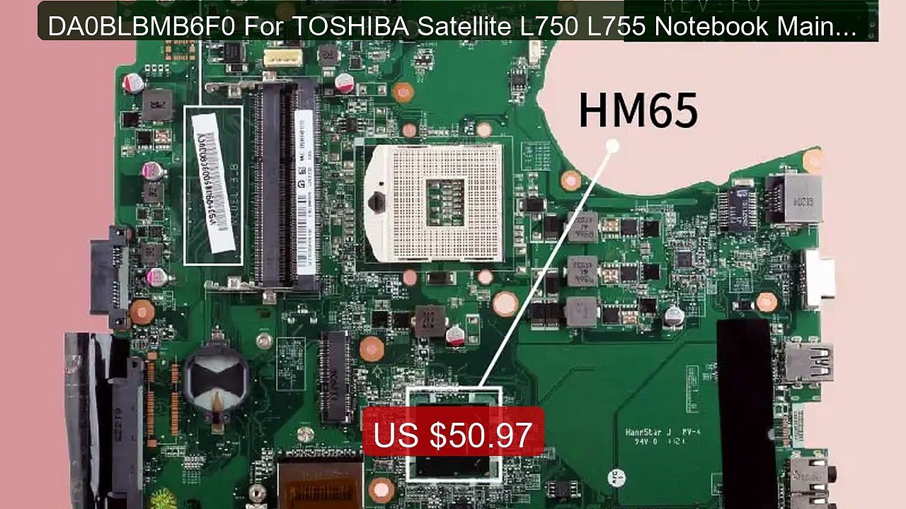 DA0BLBMB6F0 For TOSHIBA Satellite L750 L755 Notebook Mainboard A00... -- Best Deal 2026 | Shop Now!