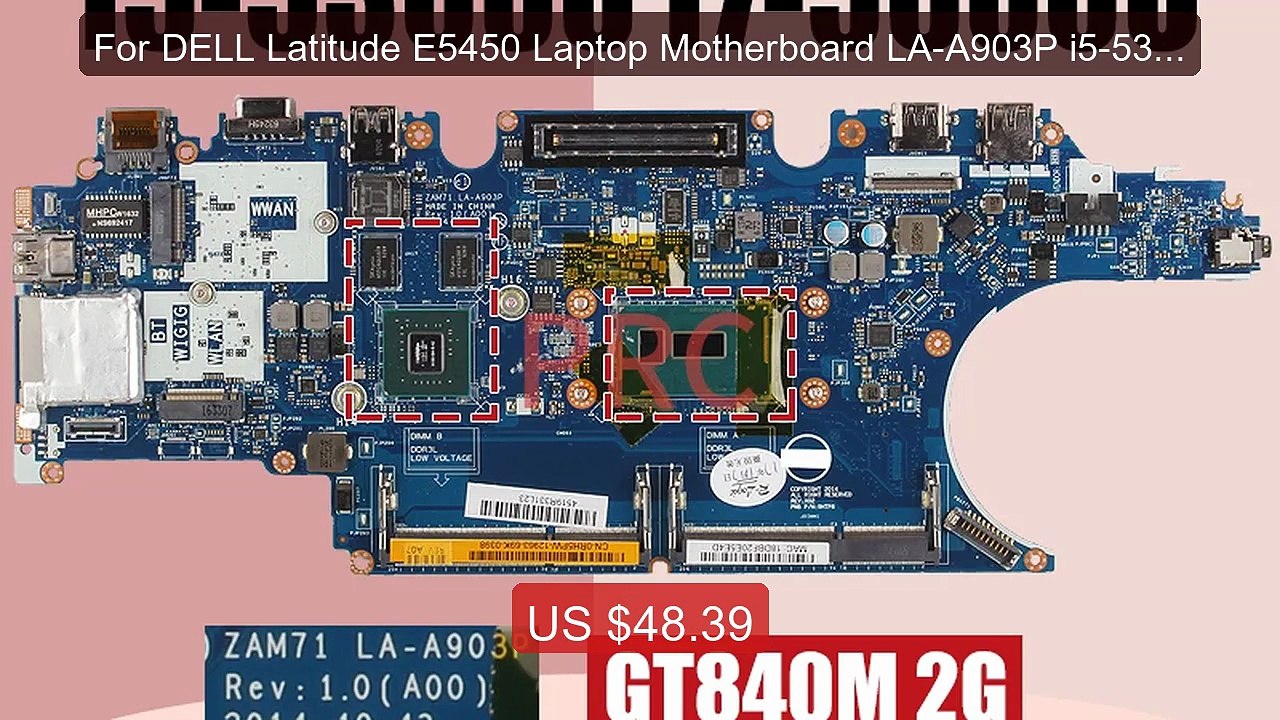 For DELL Latitude E5450 Laptop Motherboard LA-A903P i5-5300U i7-56... -- Best Deal 2026 | Shop Now!