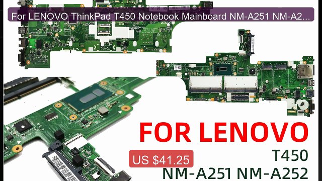 For LENOVO ThinkPad T450 Notebook Mainboard NM-A251 NM-A252 i3 i5 5... Top Rated 2026 | Buy Now!