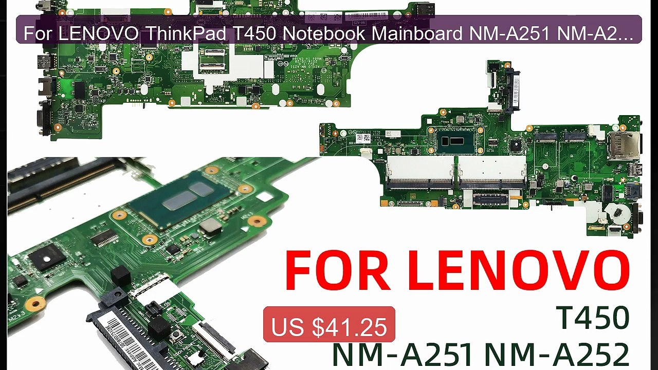 For LENOVO ThinkPad T450 Notebook Mainboard NM...