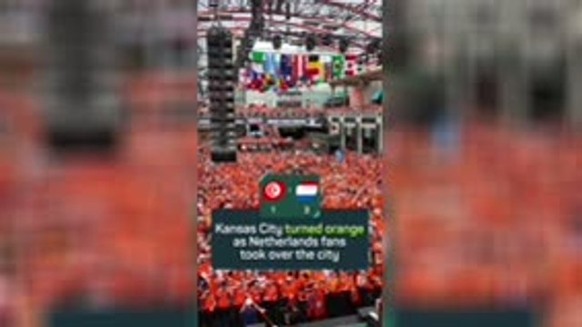 Netherlands fans turn Kansas City orange