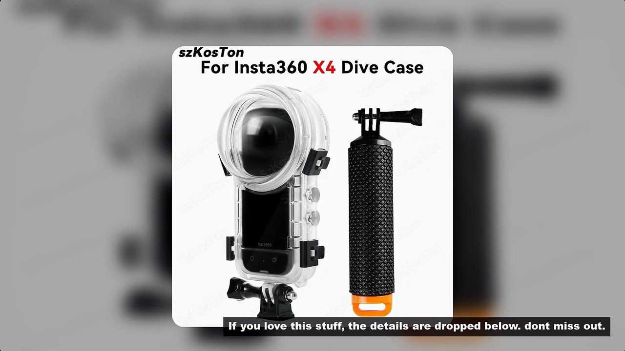 Dive Case for Insta 360 X4 Waterproof Housing Cover for Insta360 X4 Invisible Diving Case Underwater