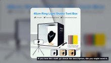 PULUZ 40cm Folding Portable Ring Light USB Photo Lighting Studio Shooting Tent Box with 6 x Dual-sid