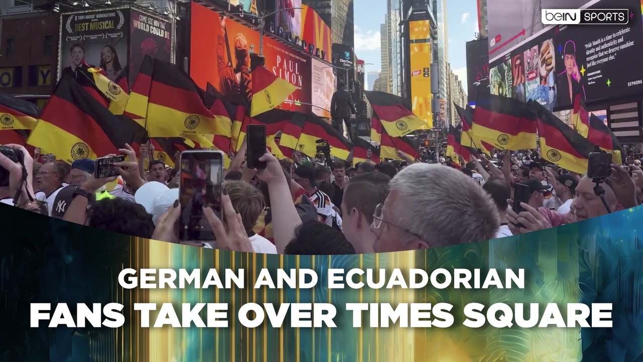 German and Ecuadorian Fans Take Over Times Square | beIN SPORTS USA