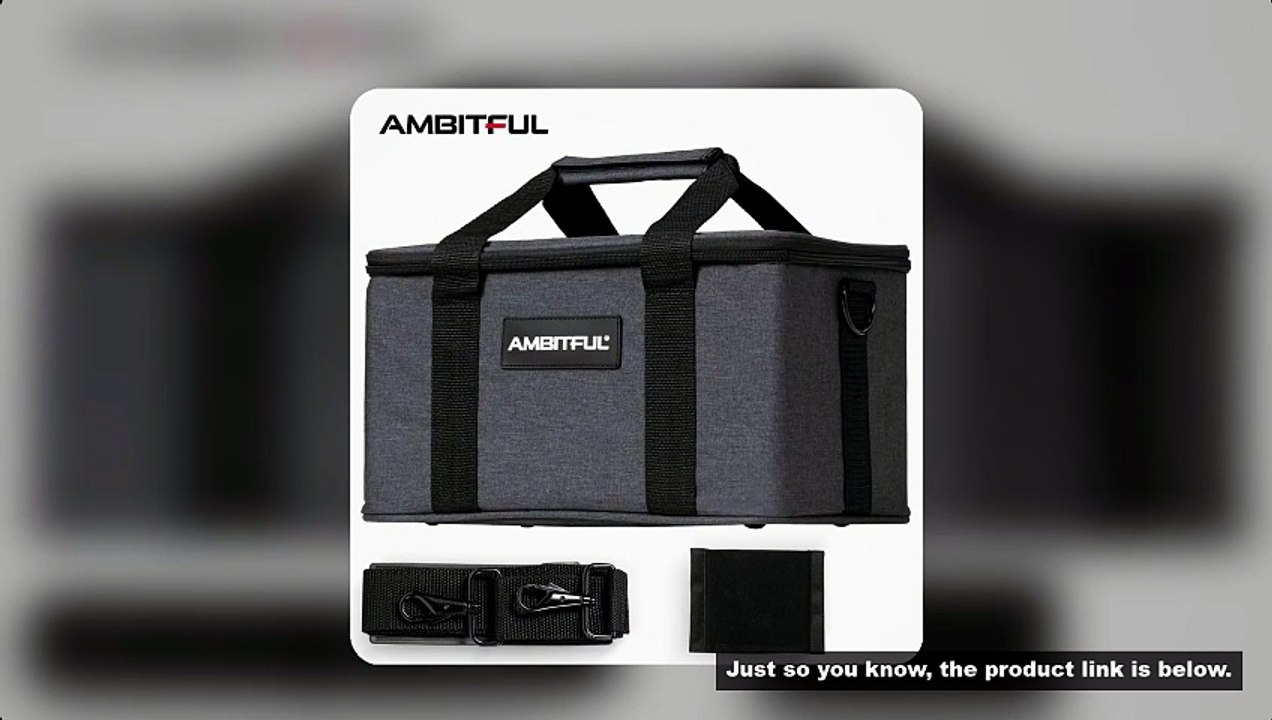 Ambitful PB18 Shoulder Straps Portable Carry Bag Studio Flash Light Video Camera Bag for Outdoor Pho
