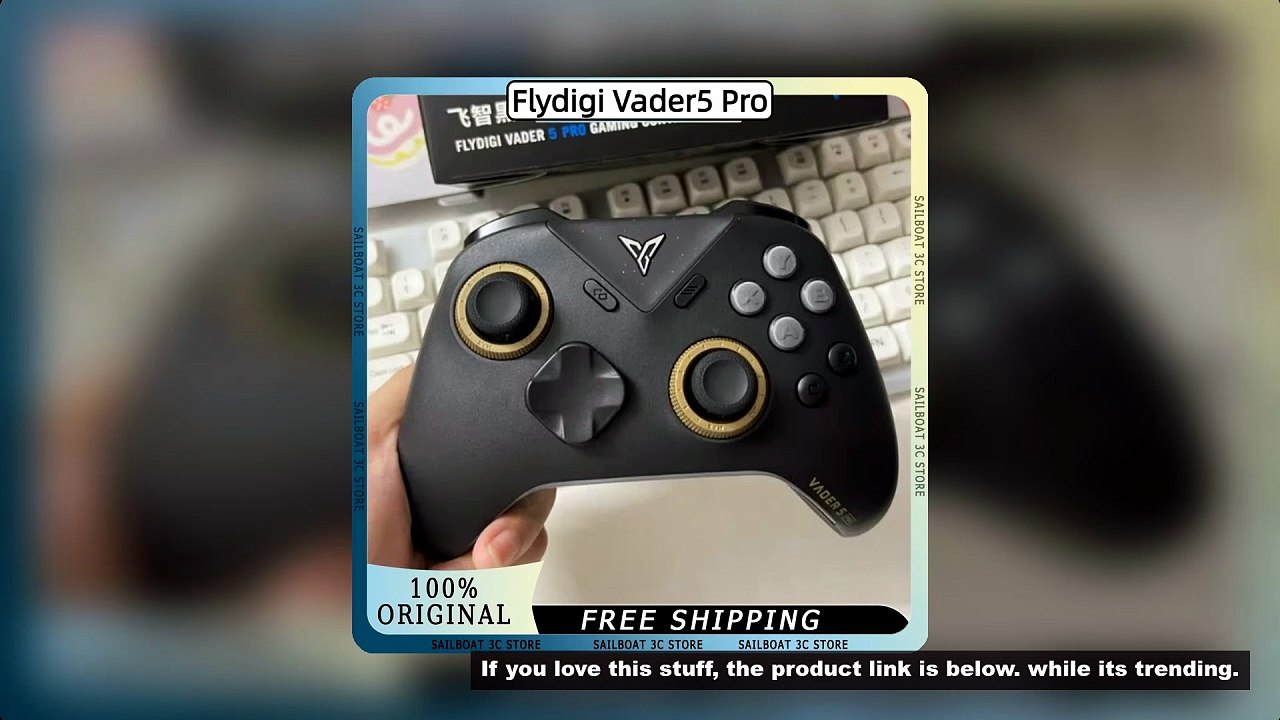 New Flydigi Vader5 Pro Wireless Bluetooth Gaming Controller Force Adjustment Lever Joystick Switchab