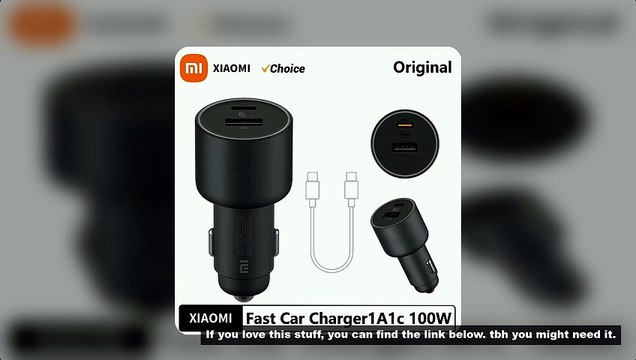 Xiaomi Mi Car Charger 100W MAX 1A1C Fast Charging Dual-port USB-A USB-C Smart Device Fully Compatibl