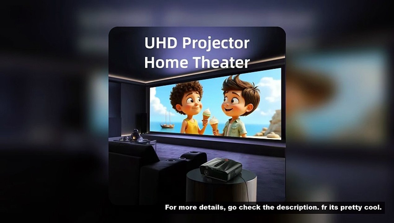 projector Portable 4K UHD HDR10 Home cinema Movie Android TV certified Gaming Outdoor MEMC Dust proo