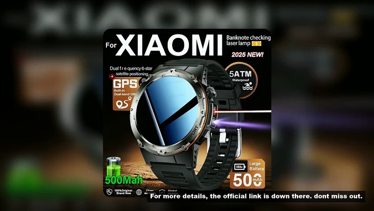 2025 NEW Popular Outdoors GPS tracker Sports Smart Watch Men 500mAh NFC HD Call IP68 depth waterproo