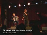 Khalis sur scène au Cabaret Sauvage