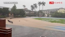 土石泥流灌校園！竹縣新埔國中緊急停課 竹北蓮華巷30戶遭水困