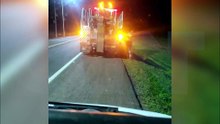 Após horas de espera, guincho chega para atender caminhoneiros na BR-277 em Céu Azul