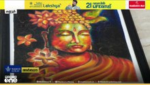 മ്യൂറൽ പെയിൻ്റിംഗ് അടക്കം ഏഴോളം മാധ്യമങ്ങളിൽ സ്വന്തം ശൈലി: നേരംപോക്കല്ല അർത്ഥനക്ക് ചിത്രരചന