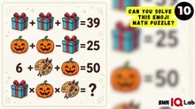#OnlyGeniuses ✋️😎 Can you solve this Emoji math puzzle? (Part 3) 🧮