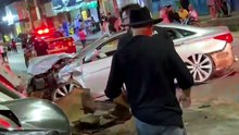 Motorista foge após destruir cinco carros no Sol Nascente