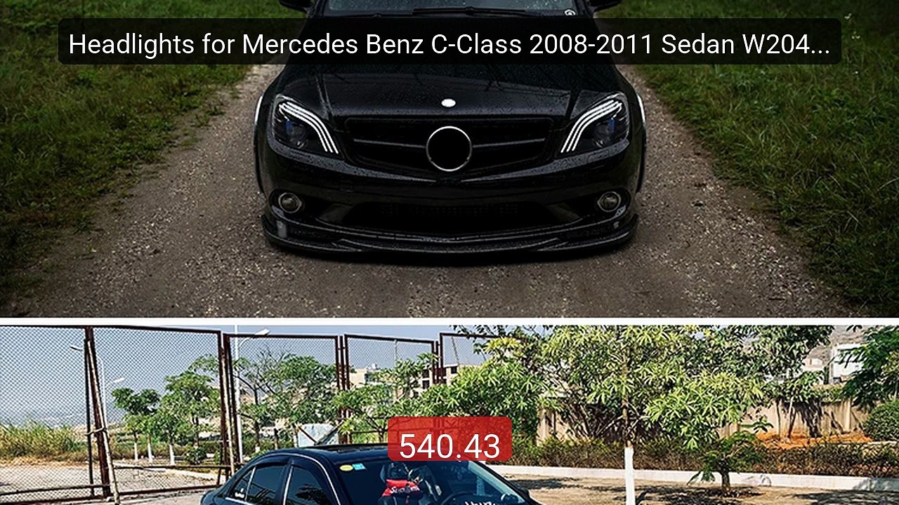 Headlights for Mercedes Benz C-Class 2008-2011 Sedan W204 C300... -- Best Buy 2026 | Great Quality!