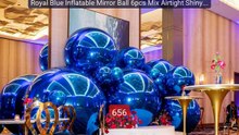 Royal Blue Inflatable Mirror Ball 6pcs Mix Airtight Shiny Balls Ha... -- Best Deal 2026 | Shop Now!