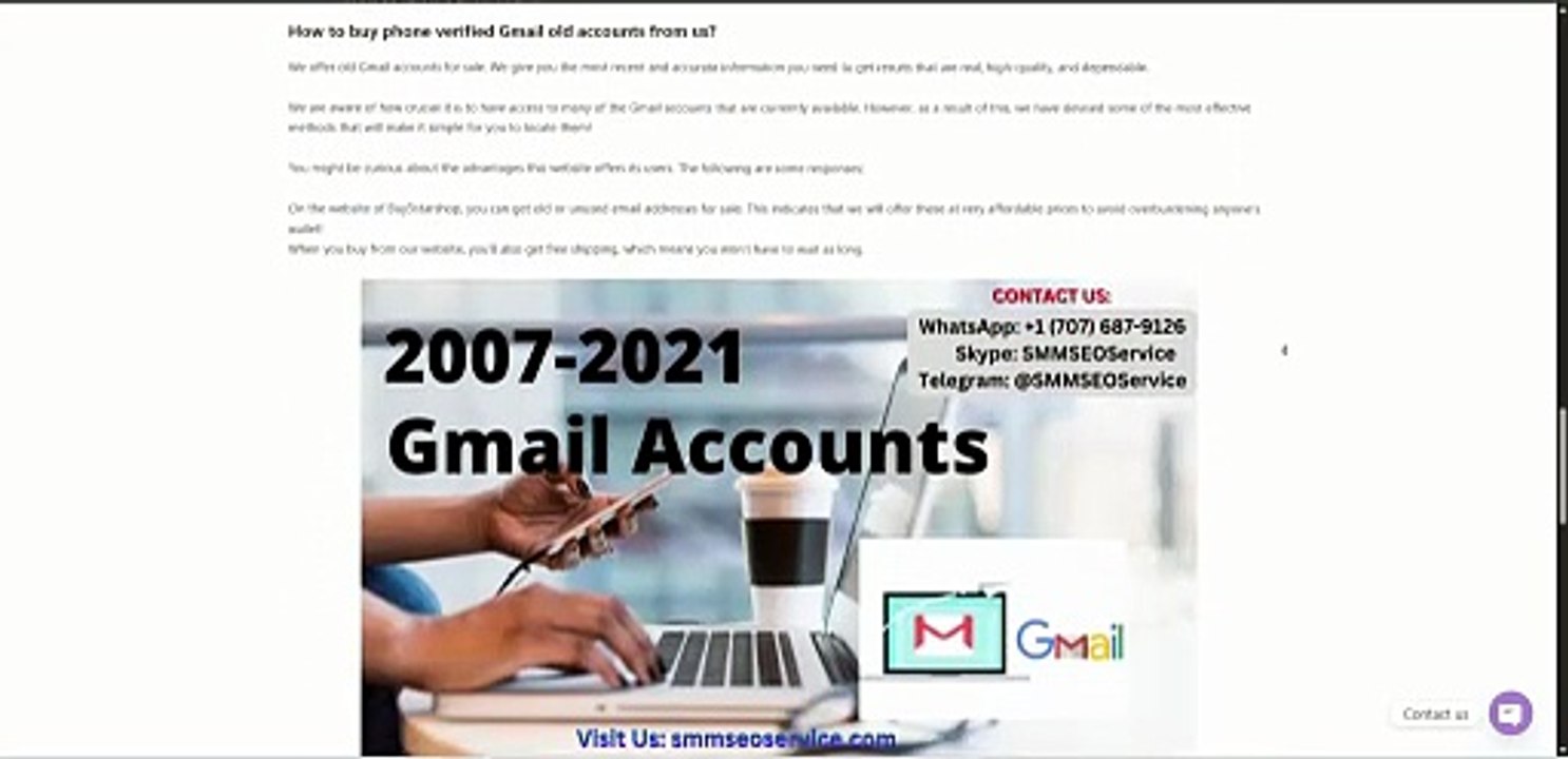 Top 3 Places to Buy-Old Gmail Accounts (PVA & Aged)