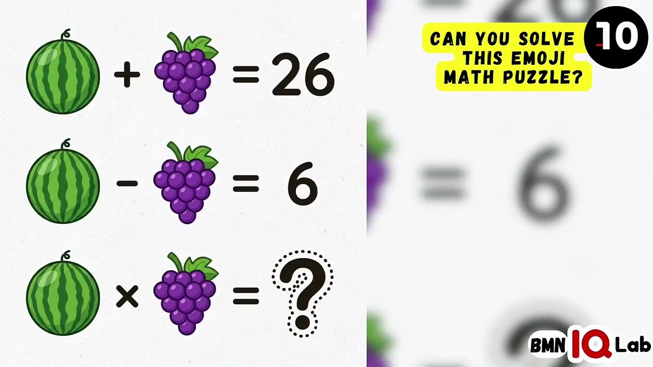 #MathFun 🔢🎉 Can you solve this Emoji math puzzle? (Part 4) 🧮