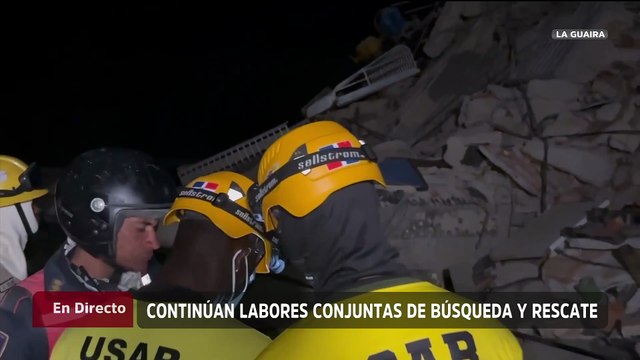 Continúan labores de rescate en La Guaira con el apoyo técnico de la República Dominicana