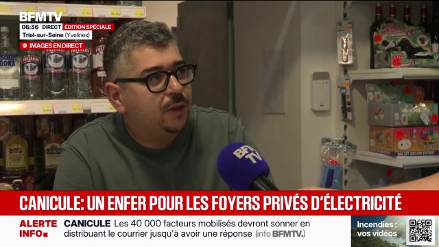 On est tous solidaires : la moitié des habitants de Triel-sur-Seine (Yvelines) privés d'électricité depuis deux jours à cause de la canicule