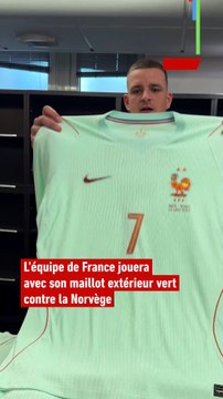 L'équipe de France avec son maillot vert contre la Norvège - Foot - Coupe du monde - Coupe du monde 2026