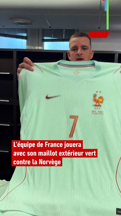 L'équipe de France avec son maillot vert contre la Norvège - Foot - Coupe du monde - Coupe du monde 2026