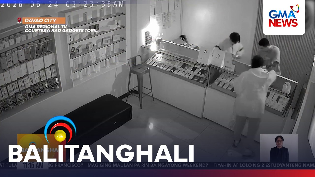 P1.8-M na halaga ng gadgets at P24,000 cash ng 2 gadget store, ninakaw | Balitanghali