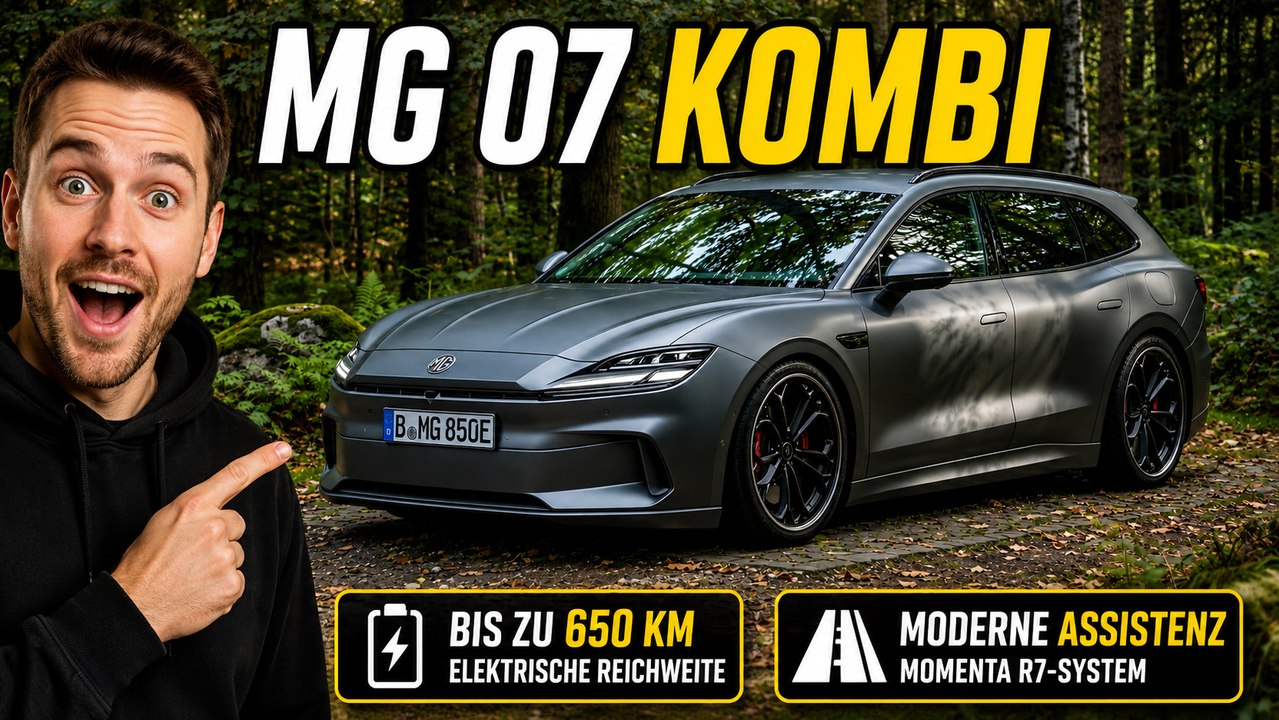 2027 MG 07 Kombi: Rendering zeigt den kommenden Elektro-Kombi