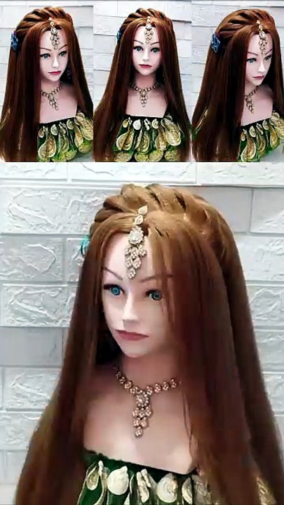 Easy front hairstyle for girls