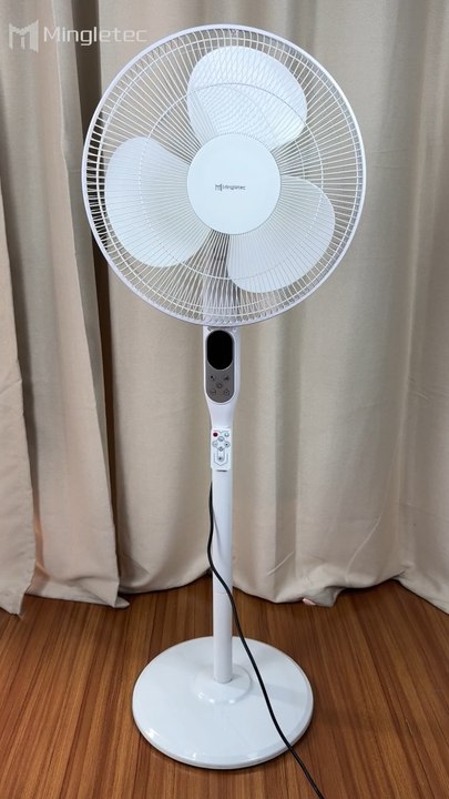 Mingletec silent stand fan with remote control