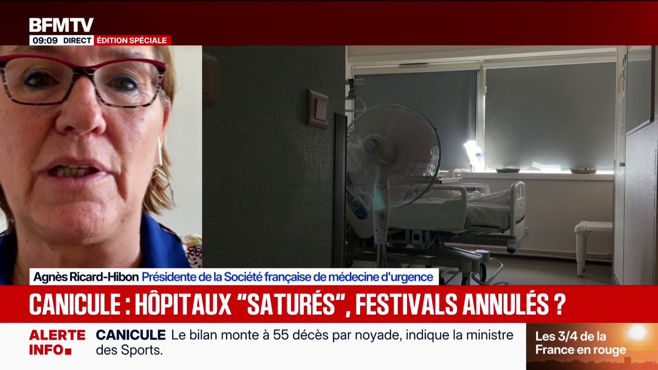 "Aucun public ne peut se sentir protéger dans cette canicule", assure Agnès Ricard-Hibon, présidente de la Société française de médecine d'urgence