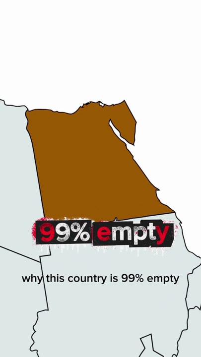 Why 99% of Egypt is Completely Empty! 🇪🇬🏜️ #Shorts #Viral #Trending #Geography #Facts
