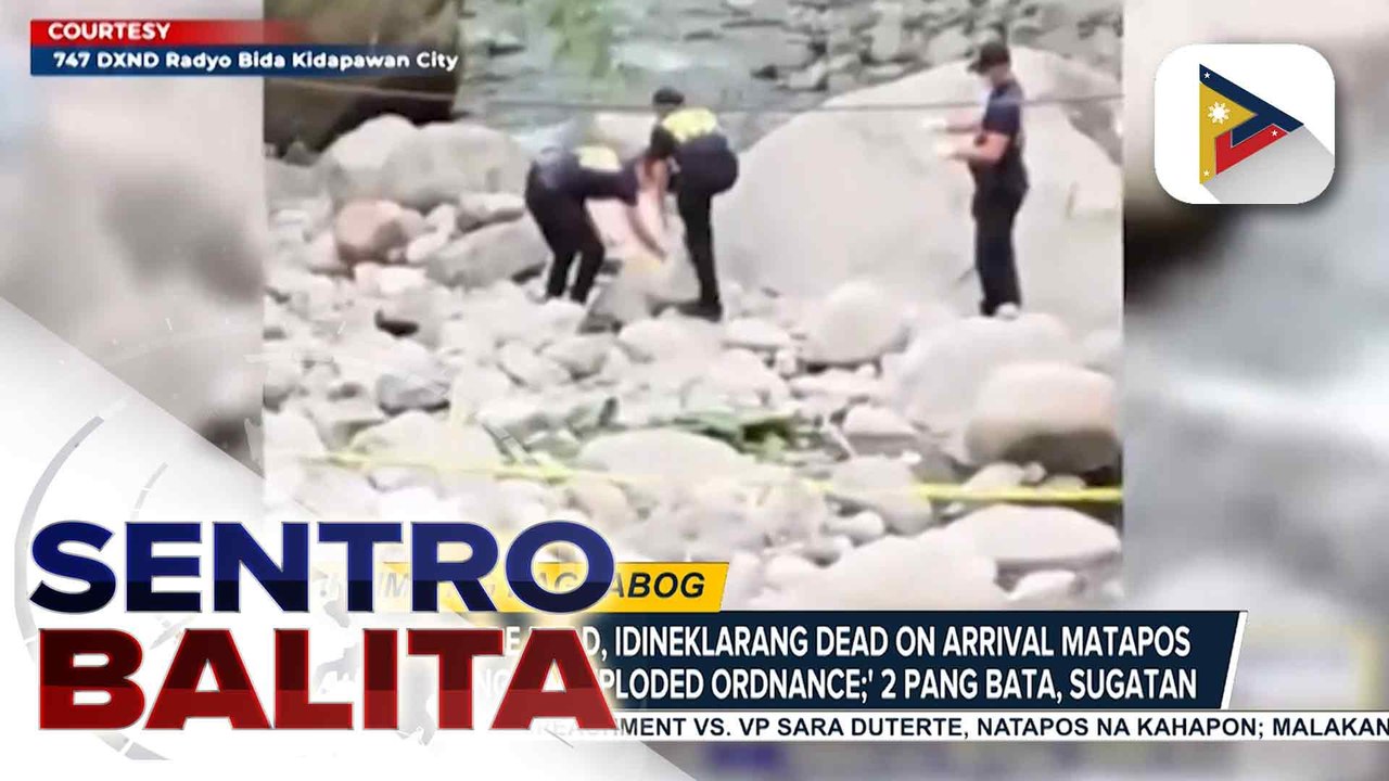 Isang 10-year-old na bata, patay matapos masabugan ng ‘unexploded ordnance’; dalawa pang bata, sugatan | ulat ni Janessa Felix - PTV Davao
