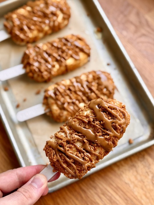 Recette de Bâtonnets Glacés au Spéculoos | Esquimaux Faciles Façon Magnum Maison Sans Sorbetière