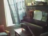 Scary Video Ghost playing a Piano