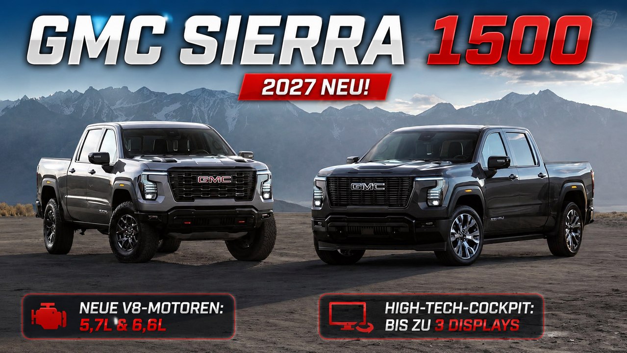 2027 GMC Sierra 1500: Alle Infos zum neuen Full-Size-Pick-up
