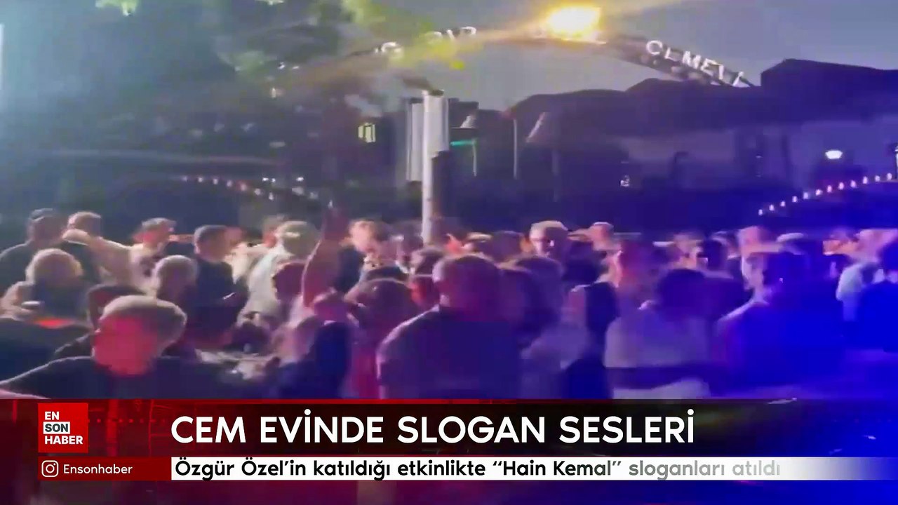Özgür Özel’in katıldığı etkinlikte hain Kemal sloganları atıldı